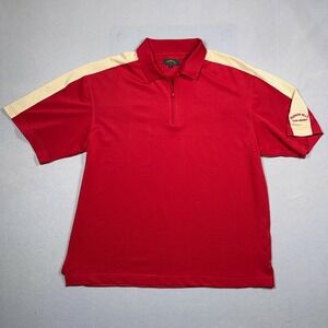VTG Monterey Bunker Hills Team Member Polo Golf Shirt Mens XL Red Short Sleeve